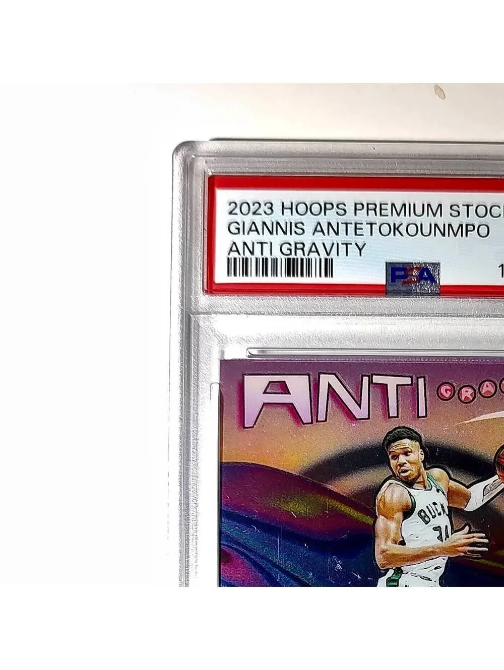 Giannis Antetokounmpo 2023 Panini Hoops Premium Anti Gravity #12 PSA 10 Gem Mint